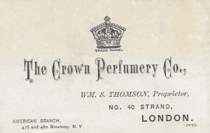 Thomson's business card front