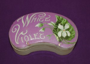 Crown's White Violet porcelain pot